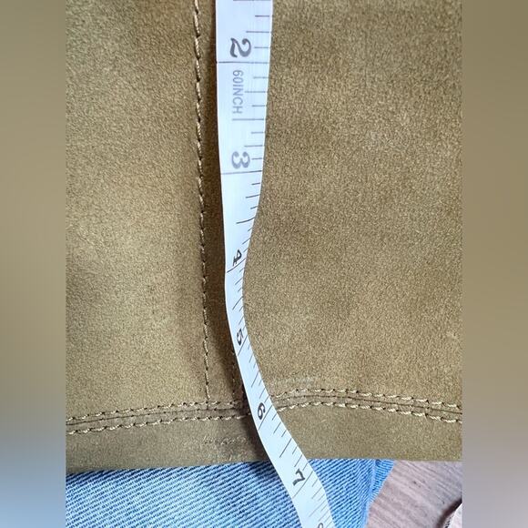 LL Bean green suede boat tote and wallet clutch NWT shoulder bag gorpcore spring - Picture 12 of 15